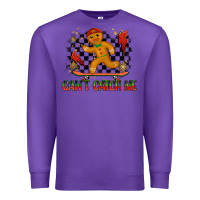 Purple gingerbread cant catch me Premium Sweatshirt - MaliasSmallBusiness