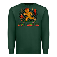 Sports Green gingerbread cant catch me Premium Sweatshirt - MaliasSmallBusiness