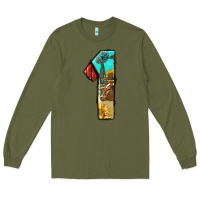 Army Green farm life alphabet numbers 1 Long Sleeve Tee - BundleAndBundleShop