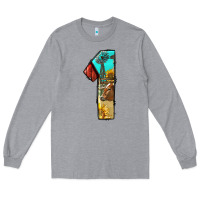 Heather Grey farm life alphabet numbers 1 Long Sleeve Tee - BundleAndBundleShop