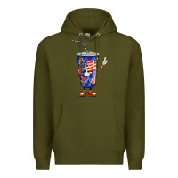 Army Green 4th of july coca Premium Hoodie - BarkalooDesign