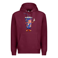 Burgundy 4th of july coca Premium Hoodie - BarkalooDesign