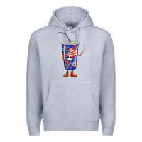 Heather Grey 4th of july coca Premium Hoodie - BarkalooDesign