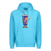 Ocean Blue 4th of july coca Premium Hoodie - BarkalooDesign