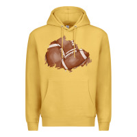 Antique Gold football patch Premium Hoodie - AdoDesignShop