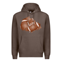 Coffee football patch Premium Hoodie - AdoDesignShop