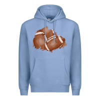 Colony Blue football patch Premium Hoodie - AdoDesignShop