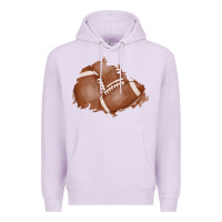 Lilac football patch Premium Hoodie - AdoDesignShop