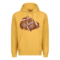 Mustard football patch Premium Hoodie - AdoDesignShop