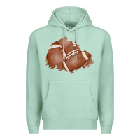 Seafoam football patch Premium Hoodie - AdoDesignShop