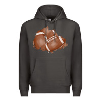 Smoke football patch Premium Hoodie - AdoDesignShop