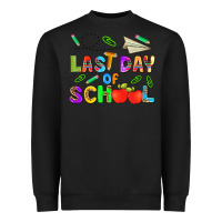 Black last day of school Heavyweight Sweatshirt - HRA Design Shop