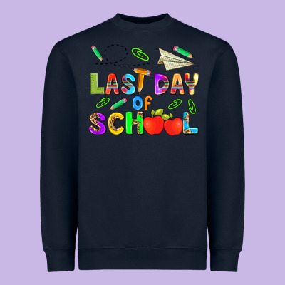 Last Day Of School Heavyweight Sweatshirt Designed By Hra Design Shop