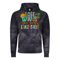 Cloud Black boat waves sun rays lake days Vintage Hoodie - Zillion Design Studio
