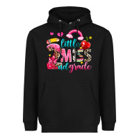 Black little miss second grade Heavyweight Hoodie - NancyCooperArtShop