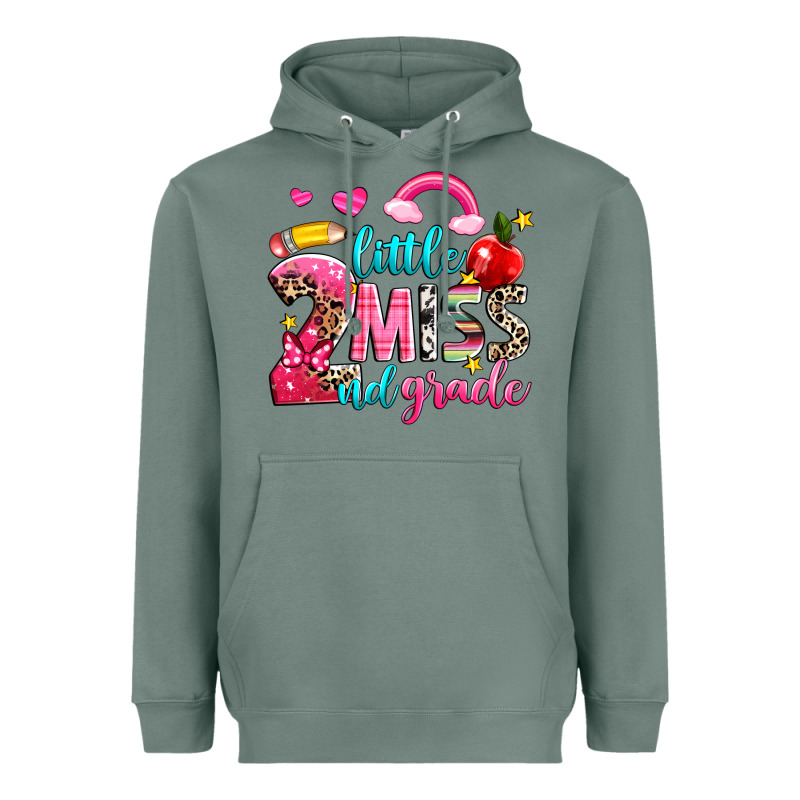 Little Miss Second Grade Heavyweight Hoodie by NancyCooperArtShop | Teevron