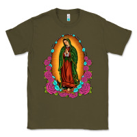 Army Green our lady of guadalupe Classic Tee - JahusDesignShop