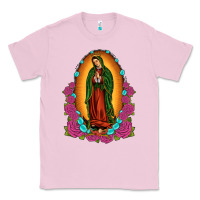 Bubblegum Pink our lady of guadalupe Classic Tee - JahusDesignShop