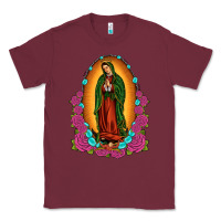 Burgundy our lady of guadalupe Classic Tee - JahusDesignShop