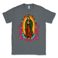 Charcoal Heather our lady of guadalupe Classic Tee - JahusDesignShop