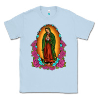 Dusty Blue our lady of guadalupe Classic Tee - JahusDesignShop