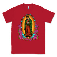 Red our lady of guadalupe Classic Tee - JahusDesignShop
