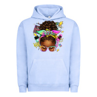 Pigment Grape Ice 80's babe afro messy bun Urban Hoodie - texasbilliewilder