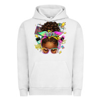 Pigment Lunar Rock 80's babe afro messy bun Urban Hoodie - texasbilliewilder
