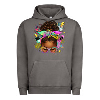 Pigment Tornado 80's babe afro messy bun Urban Hoodie - texasbilliewilder
