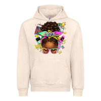 Sandshell 80's babe afro messy bun Urban Hoodie - texasbilliewilder