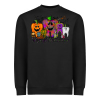 Black happy halloween tooth Heavyweight Sweatshirt - RacoonDesign