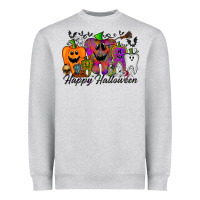 Heather Grey happy halloween tooth Heavyweight Sweatshirt - RacoonDesign