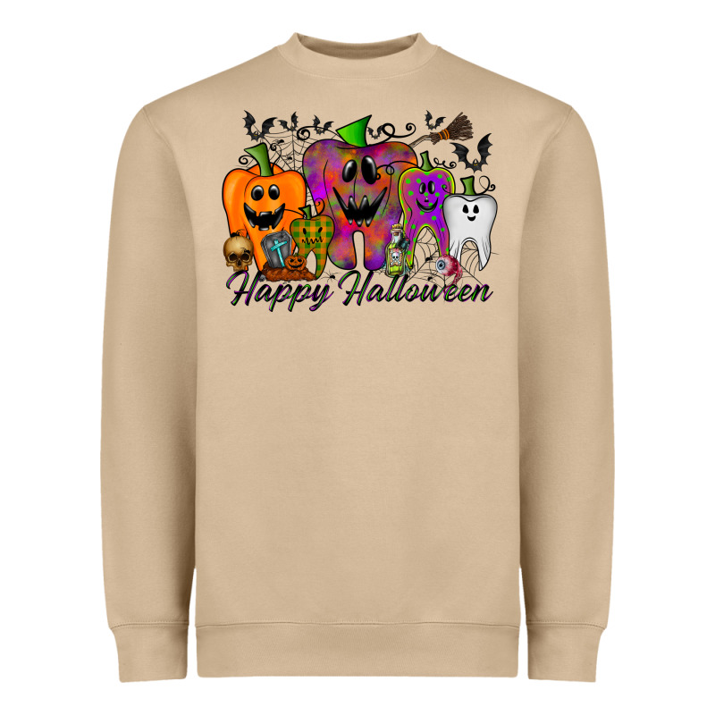 Happy Halloween Tooth Heavyweight Sweatshirt by RacoonDesign | Teevron