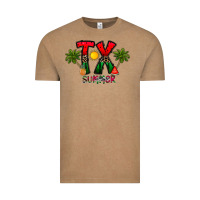 Vintage Coffee texas summer Vintage Tee - CowhideDigitalArt