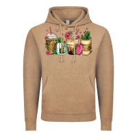 Vintage Coffee cactus coffee cups Vintage Hoodie - Zillion Design Studio