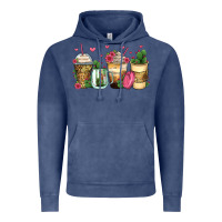 Vintage Denim cactus coffee cups Vintage Hoodie - Zillion Design Studio