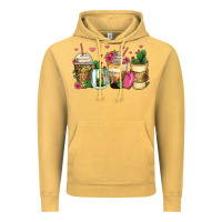 Vintage Mustard cactus coffee cups Vintage Hoodie - Zillion Design Studio