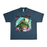 Midnight Navy i'm turtley adorable Urban Heavy Tee - JahusDesignShop