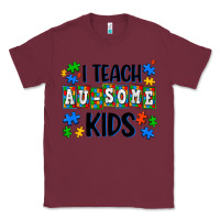 Burgundy i teach ausome kids Classic Tee - AdoDesignShop