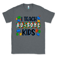Charcoal Heather i teach ausome kids Classic Tee - AdoDesignShop