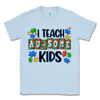 Dusty Blue i teach ausome kids Classic Tee - AdoDesignShop
