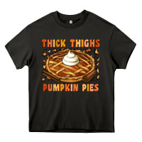 Asphalt Thick Thighs Pumpkin Pies Heavy Core Tee - Artiststas
