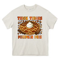 Cream Thick Thighs Pumpkin Pies Heavy Core Tee - Artiststas
