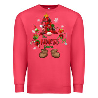 Cardinal the nurse gnome christmas Premium Sweatshirt - MaliasSmallBusiness