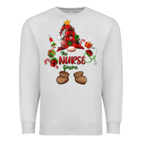 Dove Grey the nurse gnome christmas Premium Sweatshirt - MaliasSmallBusiness