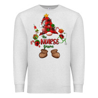Oatmeal Heather the nurse gnome christmas Premium Sweatshirt - MaliasSmallBusiness