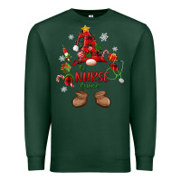 Sports Green the nurse gnome christmas Premium Sweatshirt - MaliasSmallBusiness