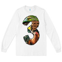 White farm life alphabet numbers 3 Long Sleeve Tee - BundleAndBundleShop