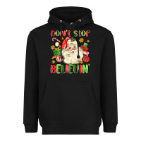 Black don't stop believin' Heavyweight Hoodie - MaliasSmallBusiness