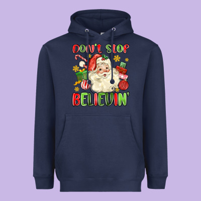 Don't Stop Believin' Heavyweight Hoodie Designed By Maliassmallbusiness
